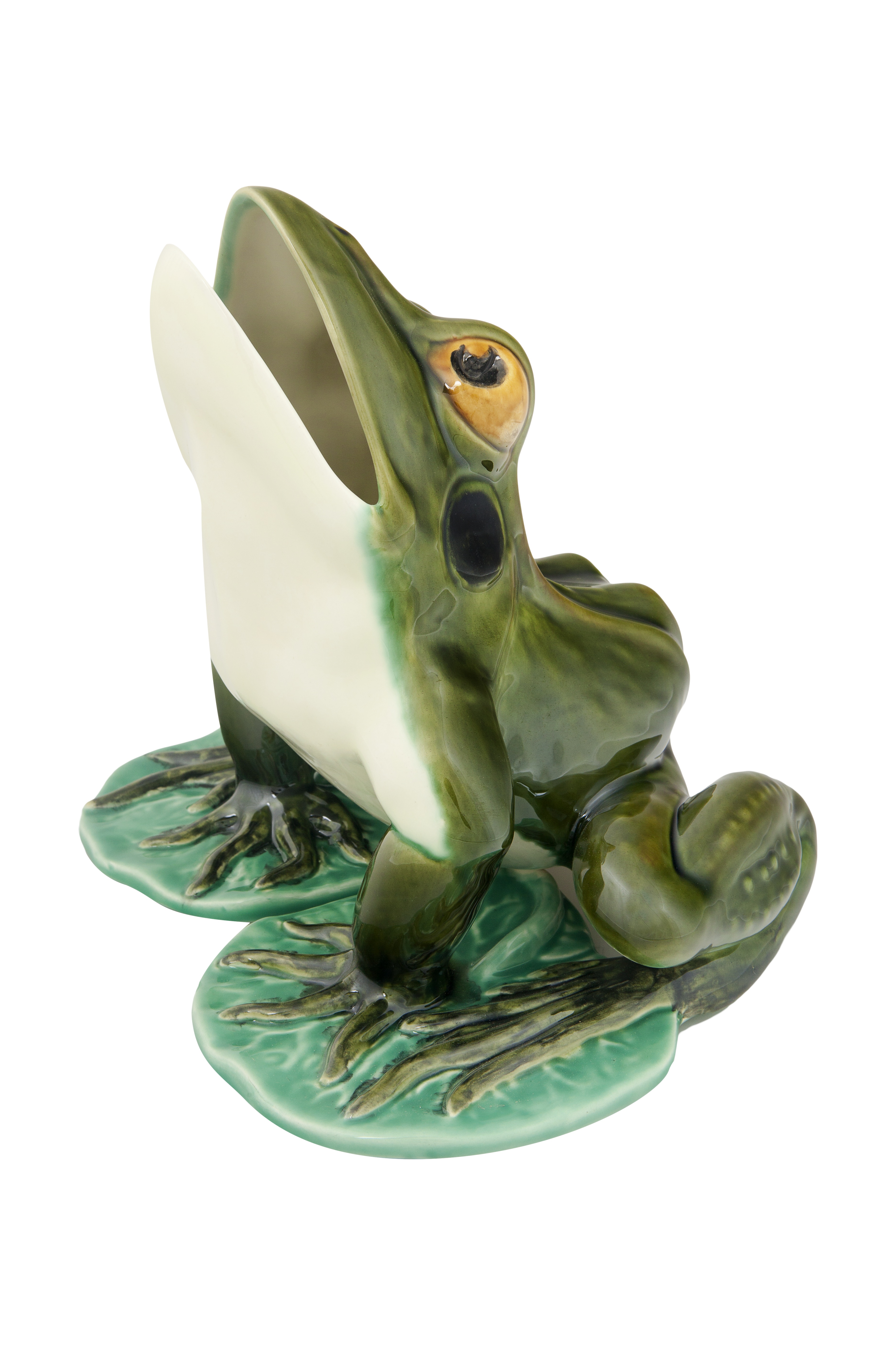 shop ⁑FROG⁑ Buy Large Open-Mouth Frog for 290.00EUR | Bordallo Pinheiro